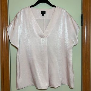 Glossy Ballet Pink Blouse